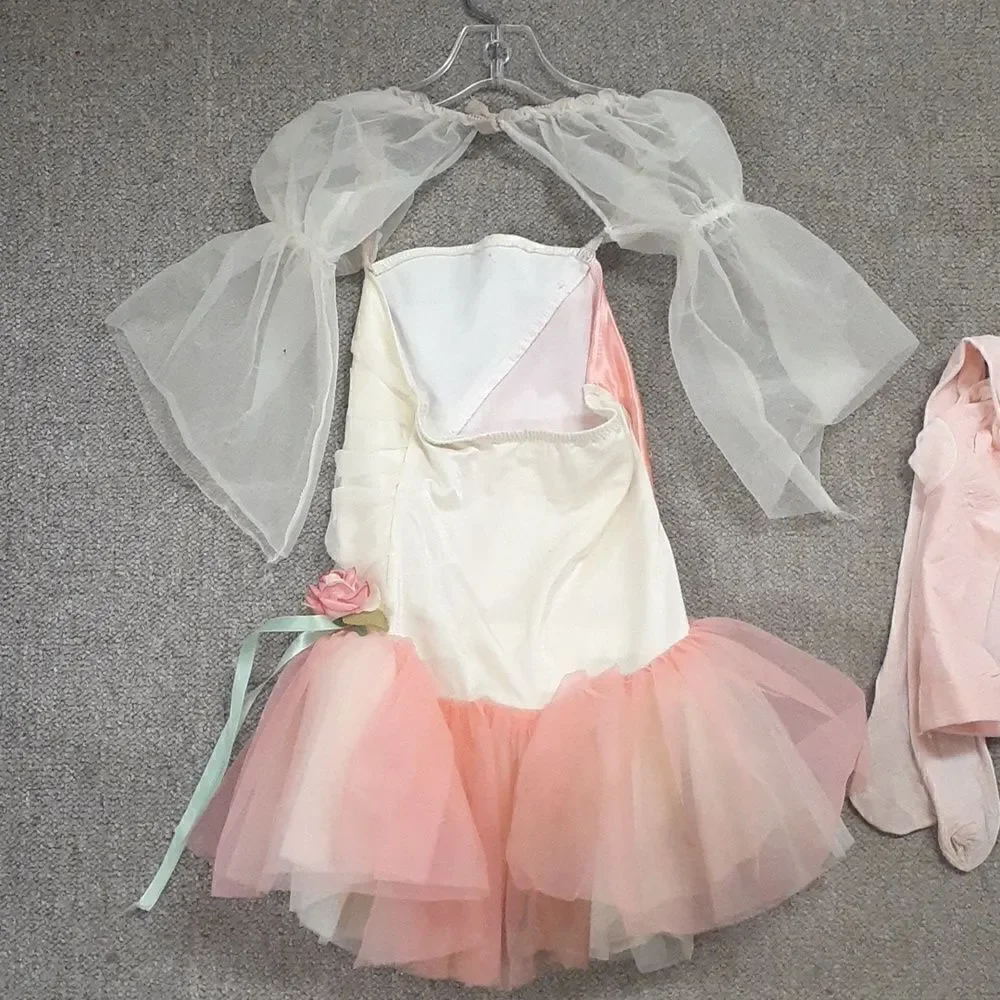 Munchkin costume Pretty in pink Curtain Call /leotard, size 6C/headpiece - Picture 4 of 8